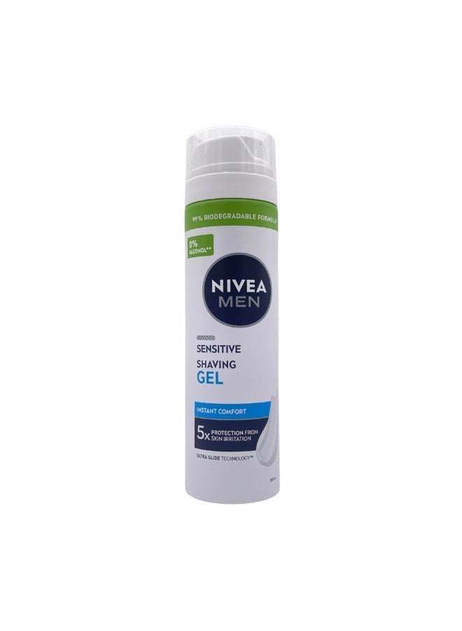 NIVEA MEN Sensitive Shaving Gel 200ml - Image 2